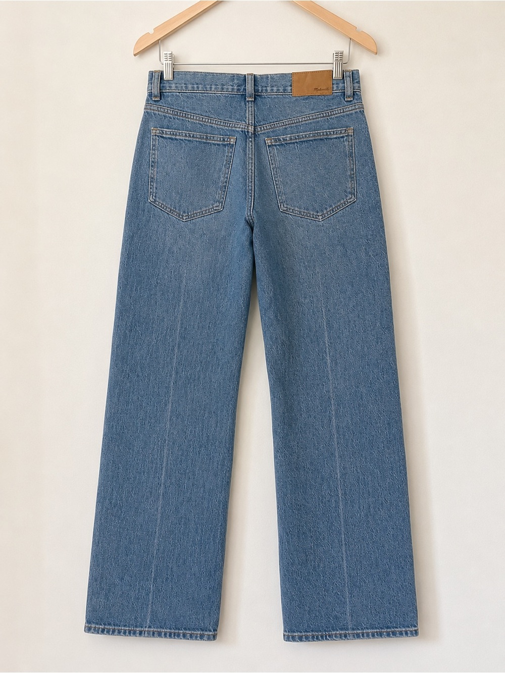 Madewell ’90s Modern Straight High Waist Medium Blue Wash Denim Jeans 25 NWT - Picture 5 of 11